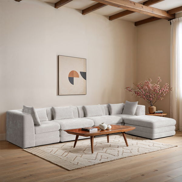 Stellar - 5 Piece Upholstered Modular Sectional