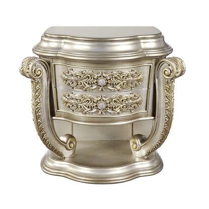 Danae - Nightstand - Champagne & Gold