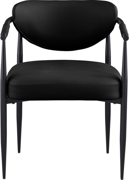 Virella - faux Leather Upholstered Dining Chair (Set of 2) - Black Base