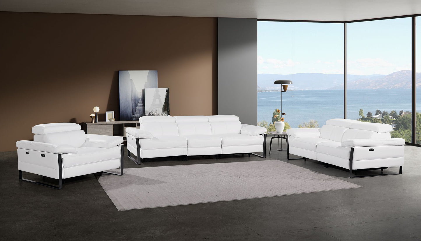 1246 - Modular Power Triple Reclining Sofa, Loveseat, And Chair Set With Power Headrests