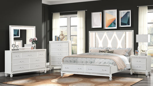 Crystal - King 4 Piece Bedroom Set