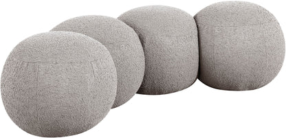 Apollo - Boucle Fabric Bench